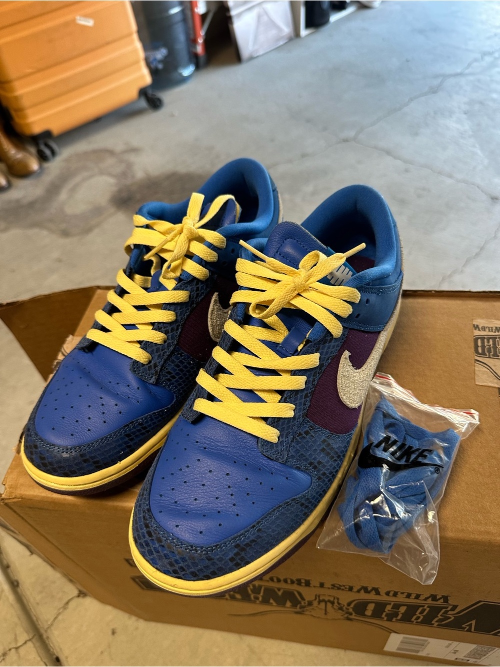 Nike Men’s undefeated dunk in Blue/purple
